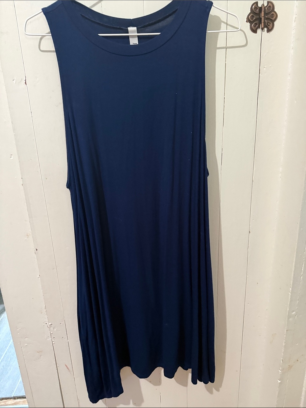 Jolie Navy Sleeveless Flowy Tunic